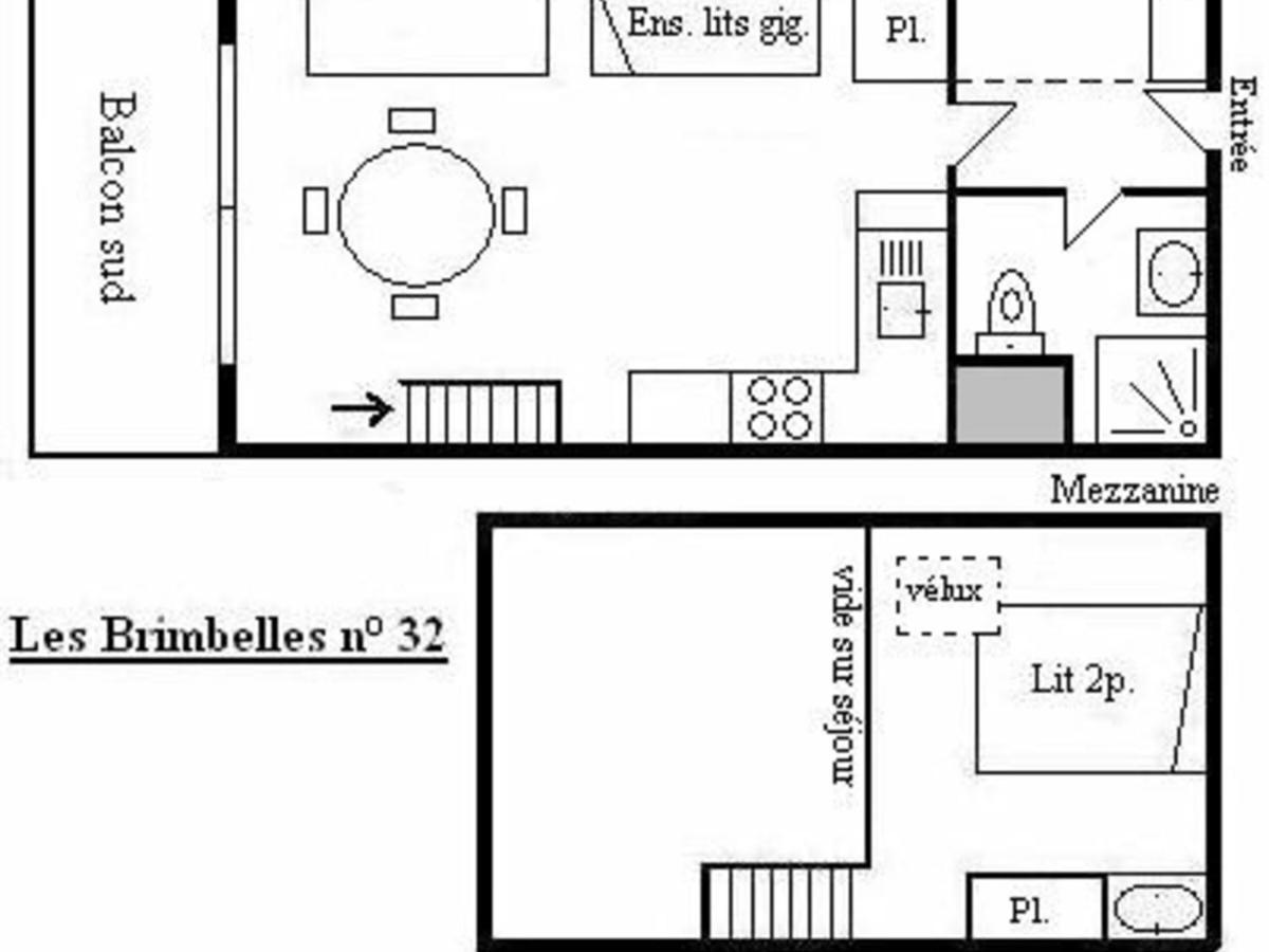 Studio Mezzanine 5 Pers Avec Balcon Sud, Coeur Meribel, Proche Pistes Et Commerces - Fr-1-180-304 المظهر الخارجي الصورة
